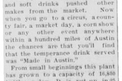 1911 Austin Bottling Works article - August 26th