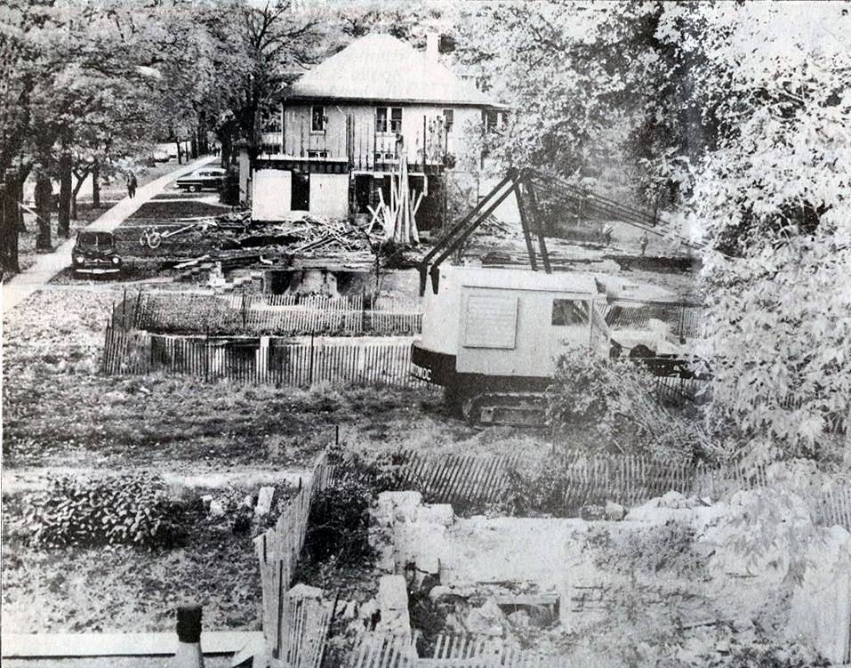 Several homes were demolished or moved away to make way for the Red Cedar Inn - 1960 Austin, Mn