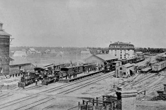 Looking across the Train Yards towards the NW - 1874 Austin, Mn