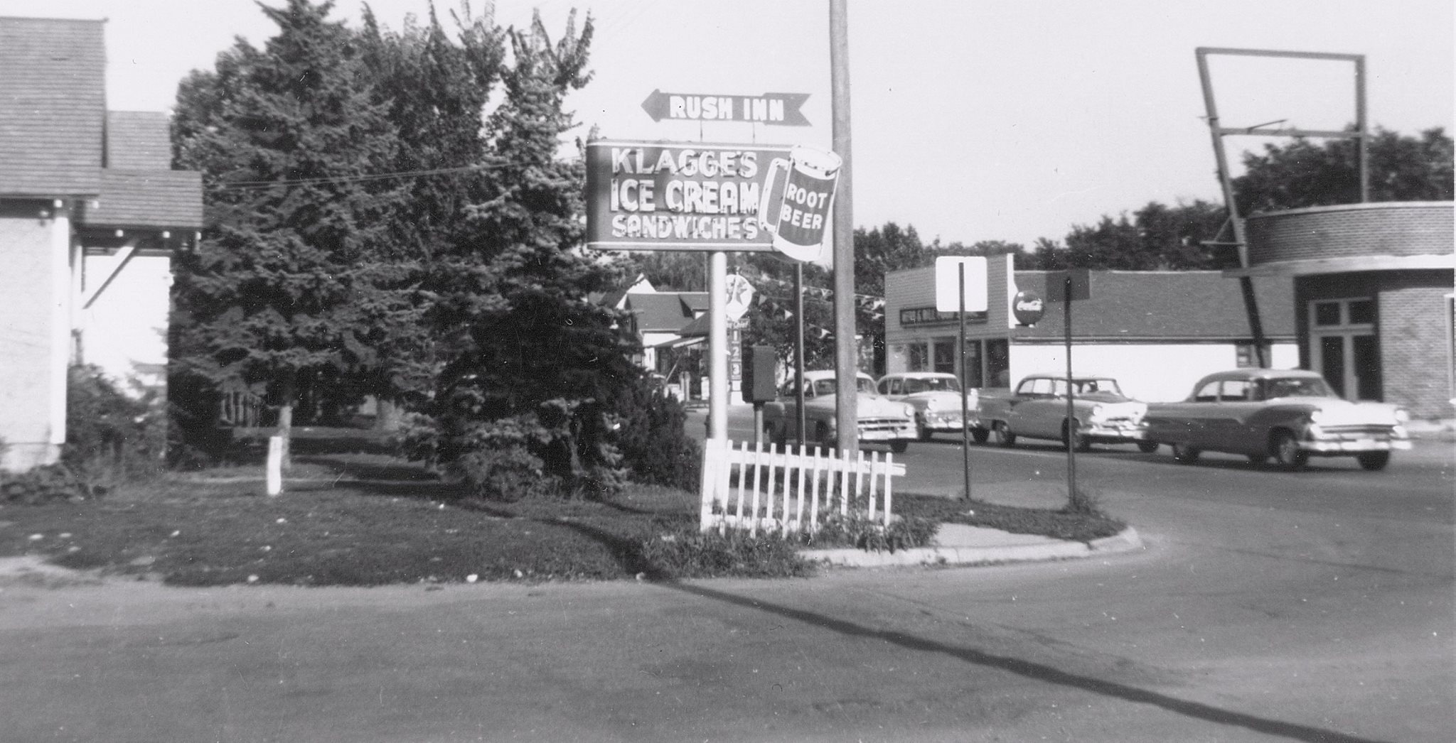 RUSH INN and Rush's house corner of Oakland Ave. and 12th St. NW, where the Muffler Clinic is now