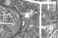 1951 aerial pic Skating Lagoon just before it was dredged out