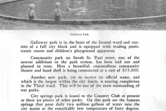 Galloway Park article (yr. unknown) Austin, Mn