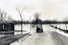 Horace Austin State Park during flood - (monkey cage on the left) Austin, Mn