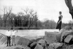 Austin High School students at Ramsey Dam - 1955