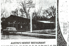 1964- Austin's newest restaurant the Oakleaf