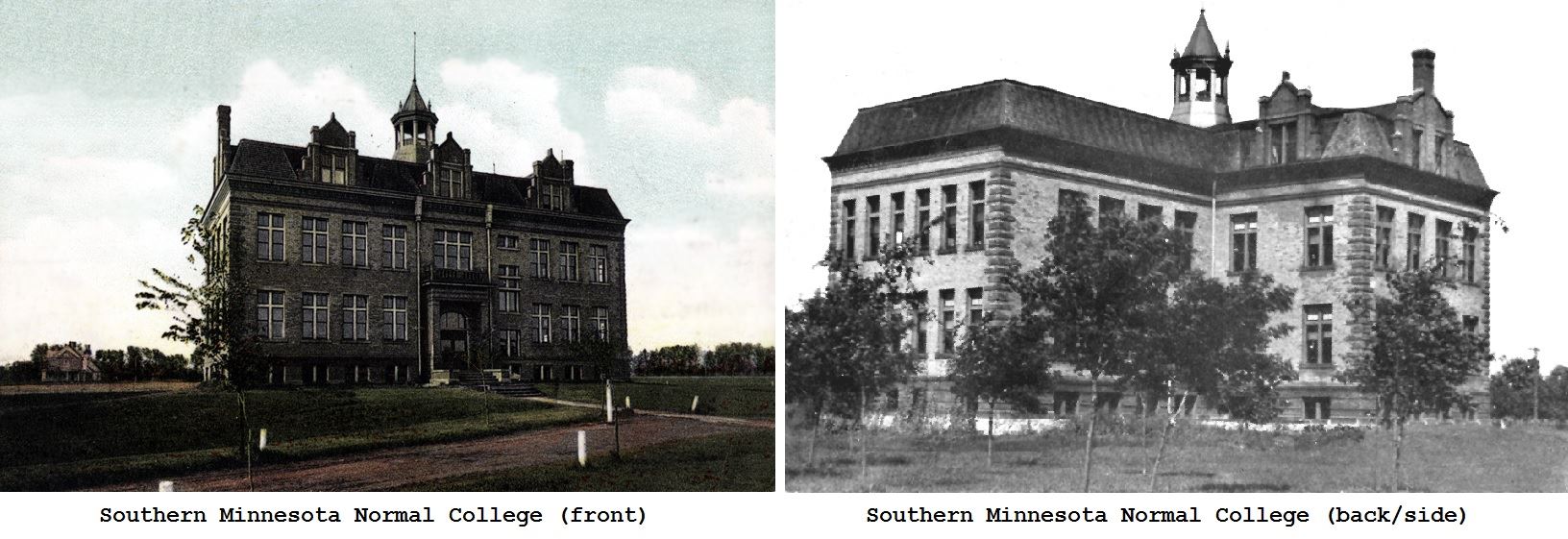 Southern Minnesota Normal College (was located on the south side of Galloway Park) Austin, Mn