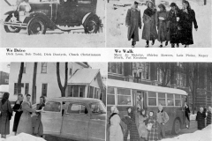 Austin High School students getting to school - 1951