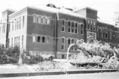 Damage the Franklin School sustained from the 1928 tornado. Austin, Mn